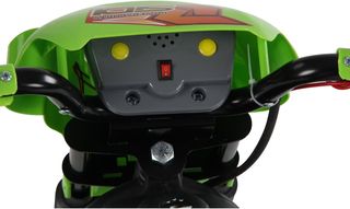 Moto Eléctrica para Niños a Partir de 3 Años, Moto Cross Eléctrica con Ruedecillas, Batería 6V Velocidad 2.5Km/H, 102 X 53 X 66Cm, Verde