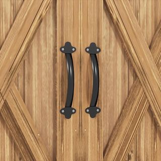 Armario Exterior de Madera de Abeto de 2 Puertas, Caseta de Jardín para Herramientas con Techo y Cierre Magnético, para Jardín y Balcón, 77X55X72 Cm, Marrón