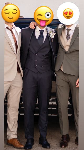 Se alquila traje de novio elegante todo hugo boss