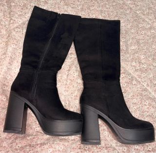 Botas altas negras plataforma