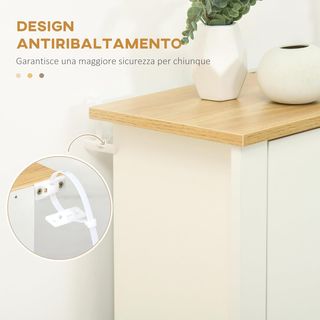 Zapatero Compacto Slim Con 3 Puertas Abatibles, Zapatero de Entrada Con Estantes Regulables en 2 Niveles y Base Elevada, Porta Zapatos para 18 Pares Con Manija Empotrada, 72X26X112 Cm, Blanco