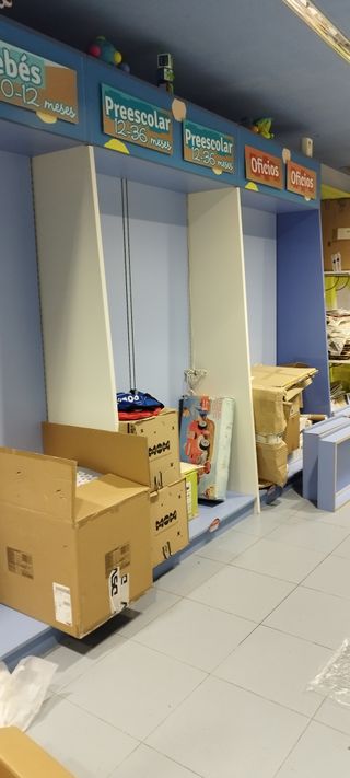 Estanterías perimetráles de pared para tiendas