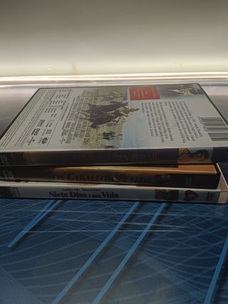 DVD 3 películas románticas - SIETE DIAS Y UNA VIDA -TODOS LOS CABALLO BELLOS - UN HORIZONTE MUY LEJANO