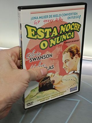 dvd, ESTA NOCHE O NUNCA, GLORIA SWANSON, MELVYN DOUGLAS