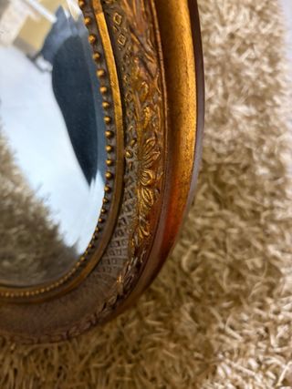 Specchio Rotondo Decorativo Oro