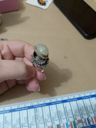 Anello Onice con Camera Segreta Argento