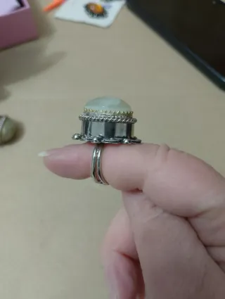 Anello Onice con Camera Segreta Argento