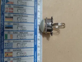 Anello Onice con Camera Segreta Argento