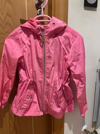 Chubasquero niña 7-8 años rosa