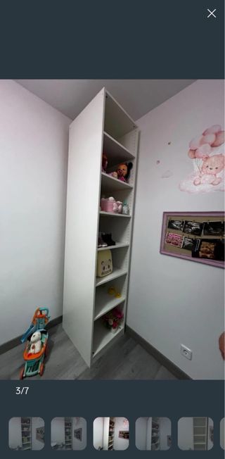 Módulo vestidor Ikea blanco