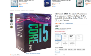 Intel Core i5-8400 Procesador 8ª Gen