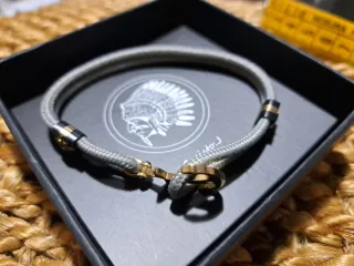 Bracciale uomo nautico oro e grigio