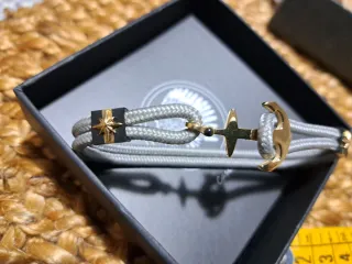 Bracciale uomo nautico oro e grigio