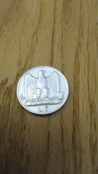 5 Lire Argento 1929 Vittorio Emanuele III
