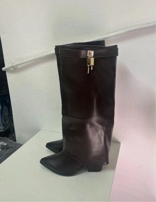 Stivali donna marroni tg 39 nuovi