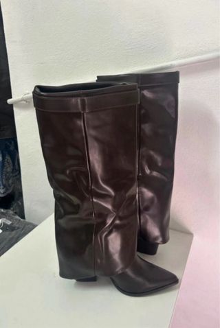 Stivali donna marroni tg 39 nuovi