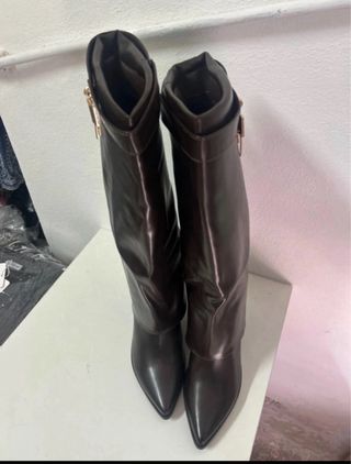 Stivali donna marroni tg 39 nuovi