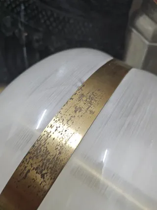 Lámpara Metalarte Vintage Metal y Cristal