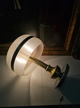 Lámpara Metalarte Vintage Metal y Cristal