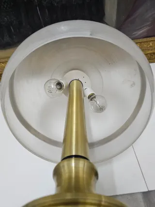 Lámpara Metalarte Vintage Metal y Cristal