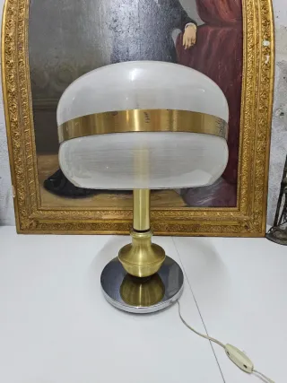 Lámpara Metalarte Vintage Metal y Cristal