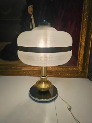 Lámpara Metalarte Vintage Metal y Cristal