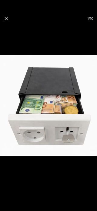 Caja Fuerte Camuflaje Enchufe