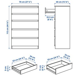 Cómoda Kullen Ikea Blanca