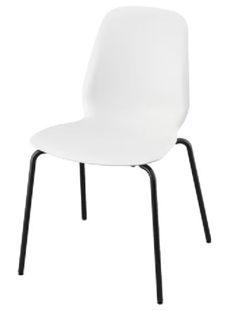 Silla Blanca Plástico Apilable IKEA
