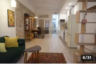 Piso loft estudio de un ambiente amplio y luminoso