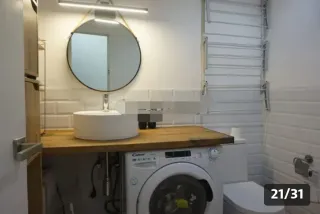 Piso loft estudio de un ambiente amplio y luminoso