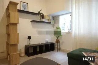 Piso loft estudio de un ambiente amplio y luminoso