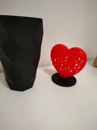 2 Cuori Decorativi Arancioni