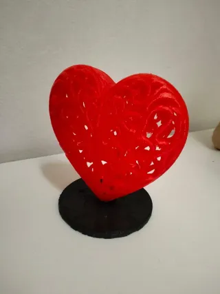 2 Cuori Decorativi Arancioni