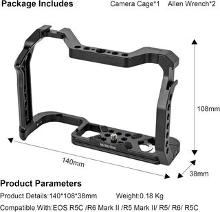 SUNLYTOUR jaula Canon R5 R6 ARRI Cold Shoe Arca