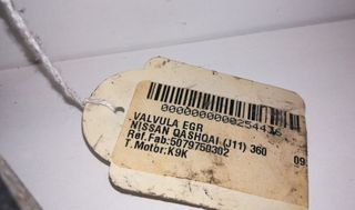 Válvula egr 5079750302 nissan qashqai 1.5 254436