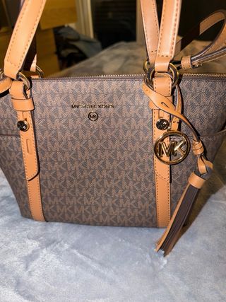 Bolso Michael Kors Marrón y Dorado