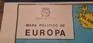 Mapa Físico - Político Europa 1986