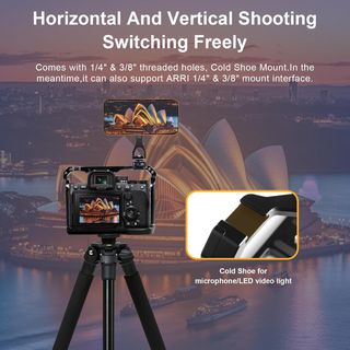 SUNLYTOUR jaula Sony A7R V ARRI Cold Shoe Arca