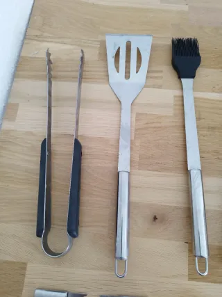 Set Utensilios Barbacoa Metal