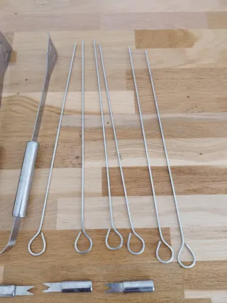 Set Utensilios Barbacoa Metal