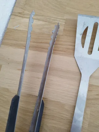 Set Utensilios Barbacoa Metal