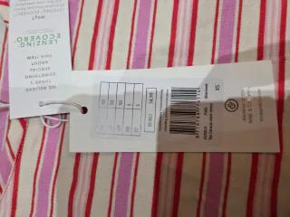 Camiseta premamá Noppies Rayas Rosa y Rojo Talla M