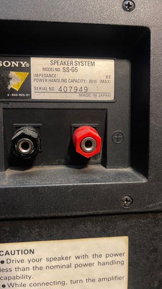 Altavoces Sony SS-G5