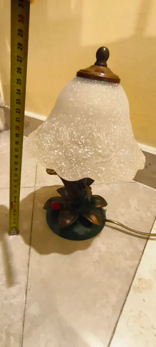 Lume Vintage Fe Battuto da Maestro Fabbro H. 28 L.