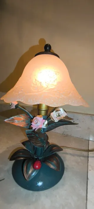 Lume Vintage Fe Battuto da Maestro Fabbro H. 28 L.