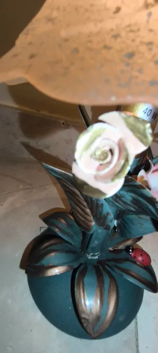 Lume Vintage Fe Battuto da Maestro Fabbro H. 28 L.