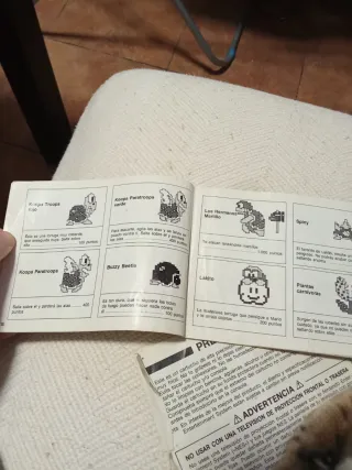 Manual Nintendo NES incompleto