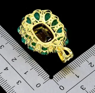 Ciondolo Argento 925 con Pietra Naturale Citrino