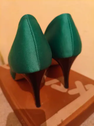 Zapatos de tacón verdes BLANCO